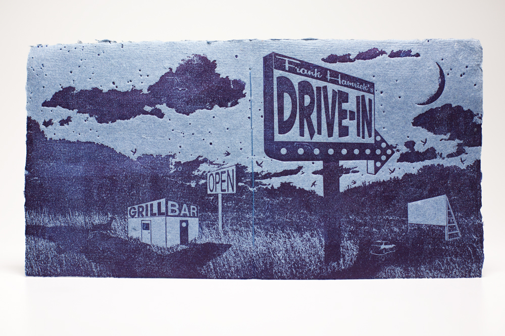 "Drive-in" Limited Edition Artists' Book - Front & Back Covers