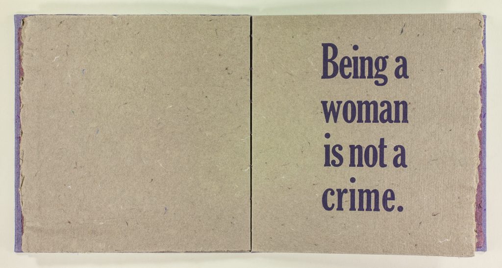 Being a woman is not a crime